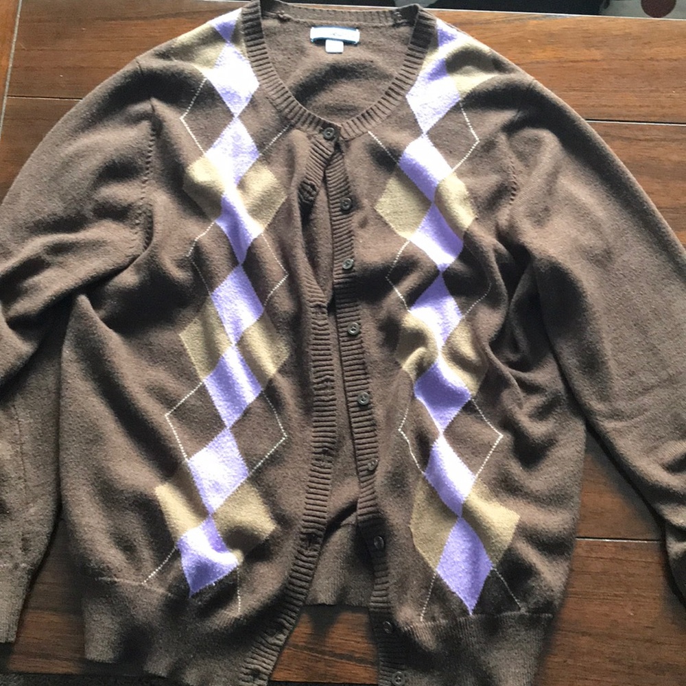 Argyle cardigan